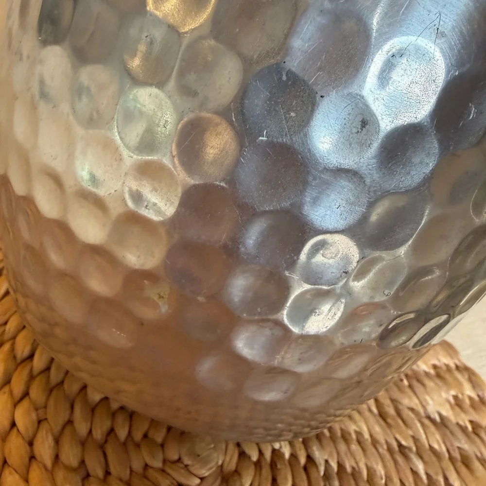 vintage Nasco Italian hammered aluminum ice bucket